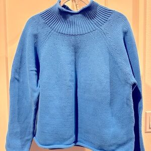 Jcrew rolled neck cotton sweater